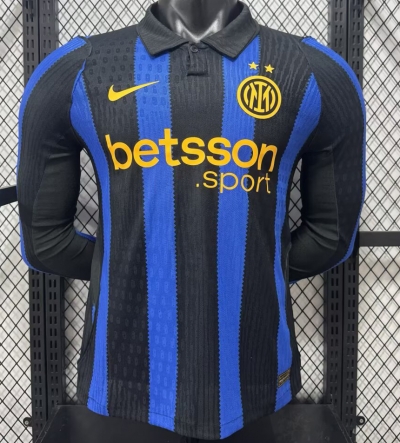 2627 Inter Milan Home long player version Soccer Jersey